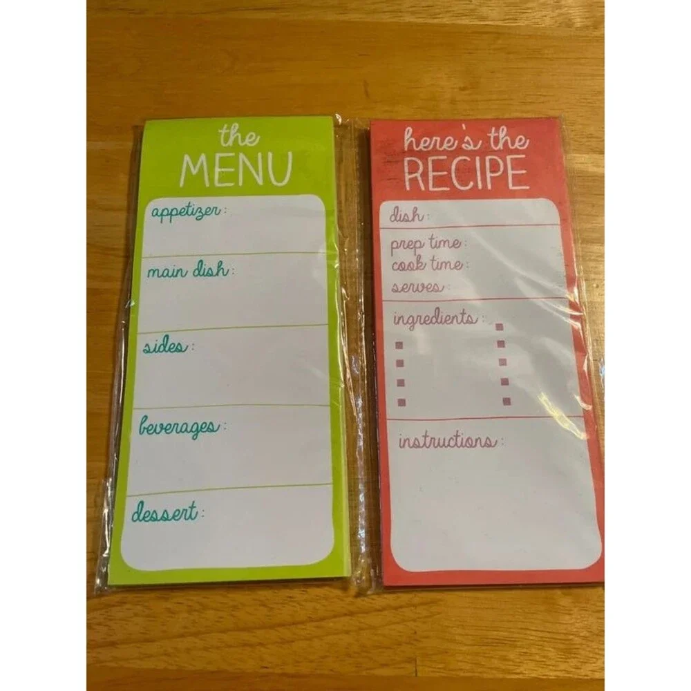 The Menu & Recipe Magnetic notepads